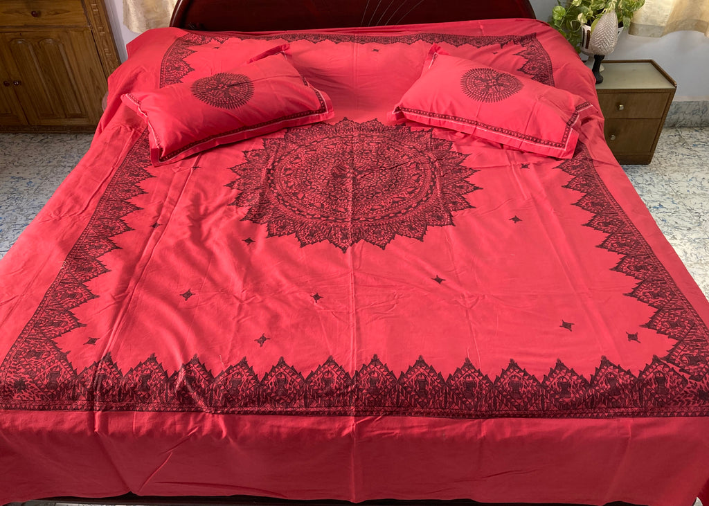 Tomato Red Bed Cover