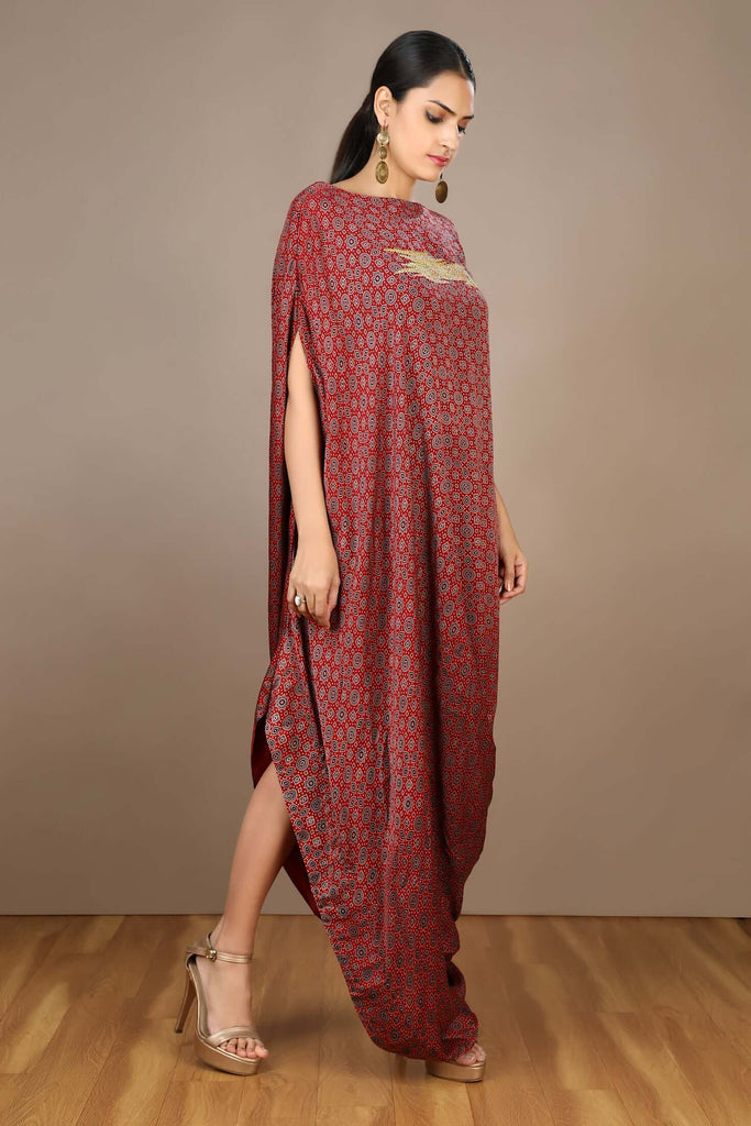 KAAJH Salwar Suits and Sets : Buy KAAJH Brown Ajrak Print Cotton Kurta Pant  (Set of 2) Online | Nykaa Fashion.