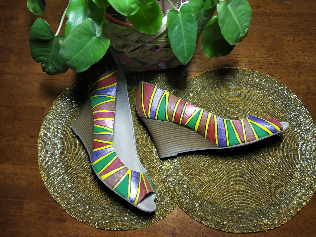 Colourful Wedge (size 8)