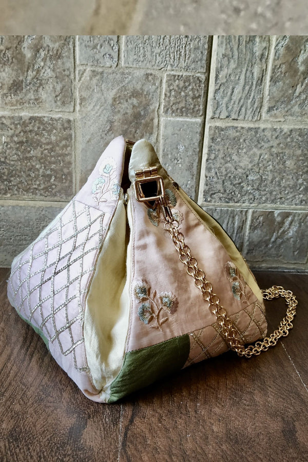 Silk Pyramid Sling Bag